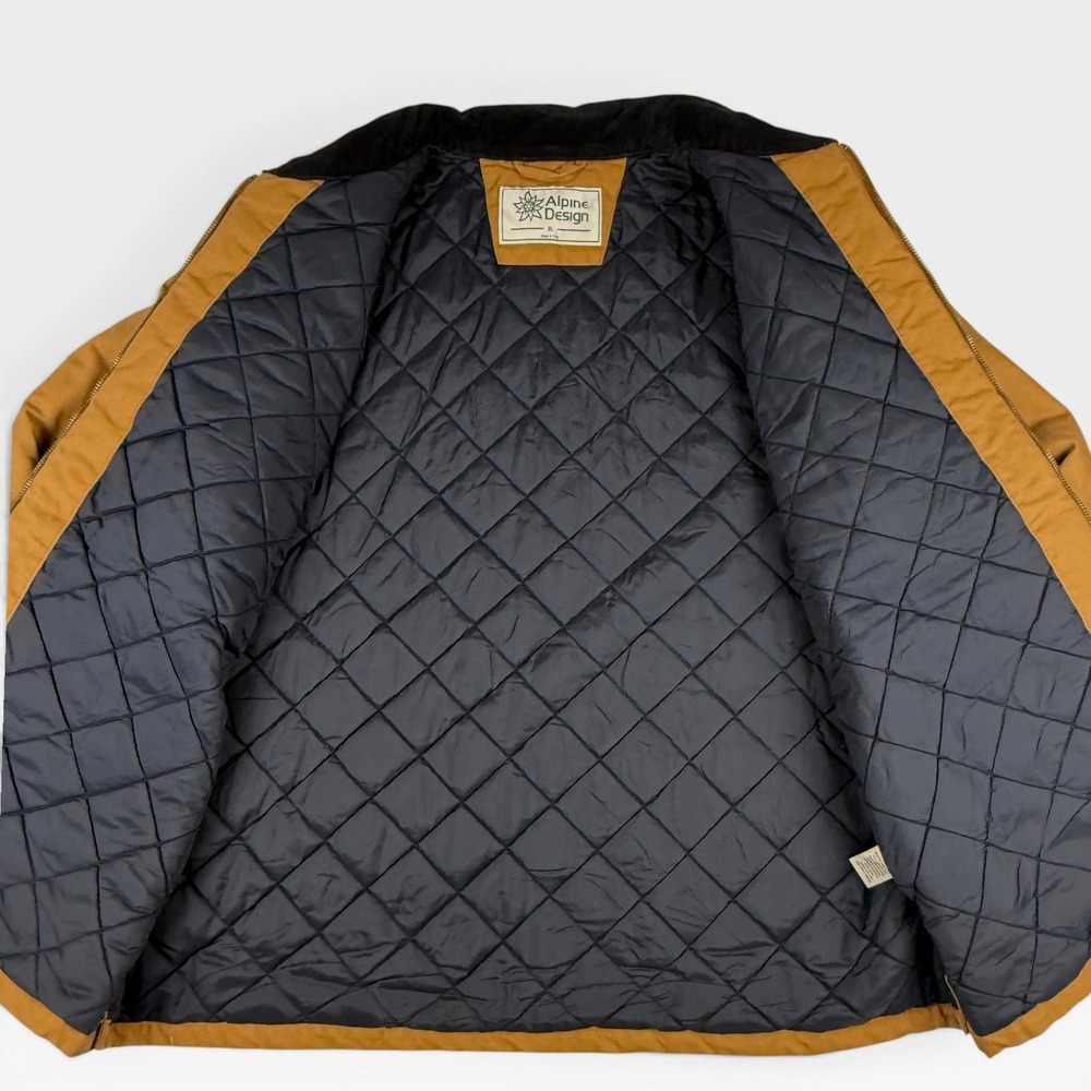 ALPINE DESIGN Zip Canvas Jacket Mens S Roasted Caramel Barn Jacket Rugged - Picture 6 of 12